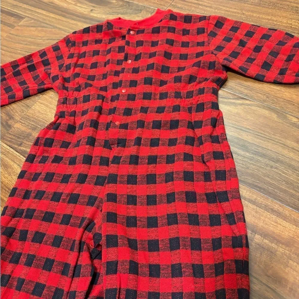 Osh Kosh B’Gosh Buffalo Plaid Red/Black Vintage Jumpsuit
